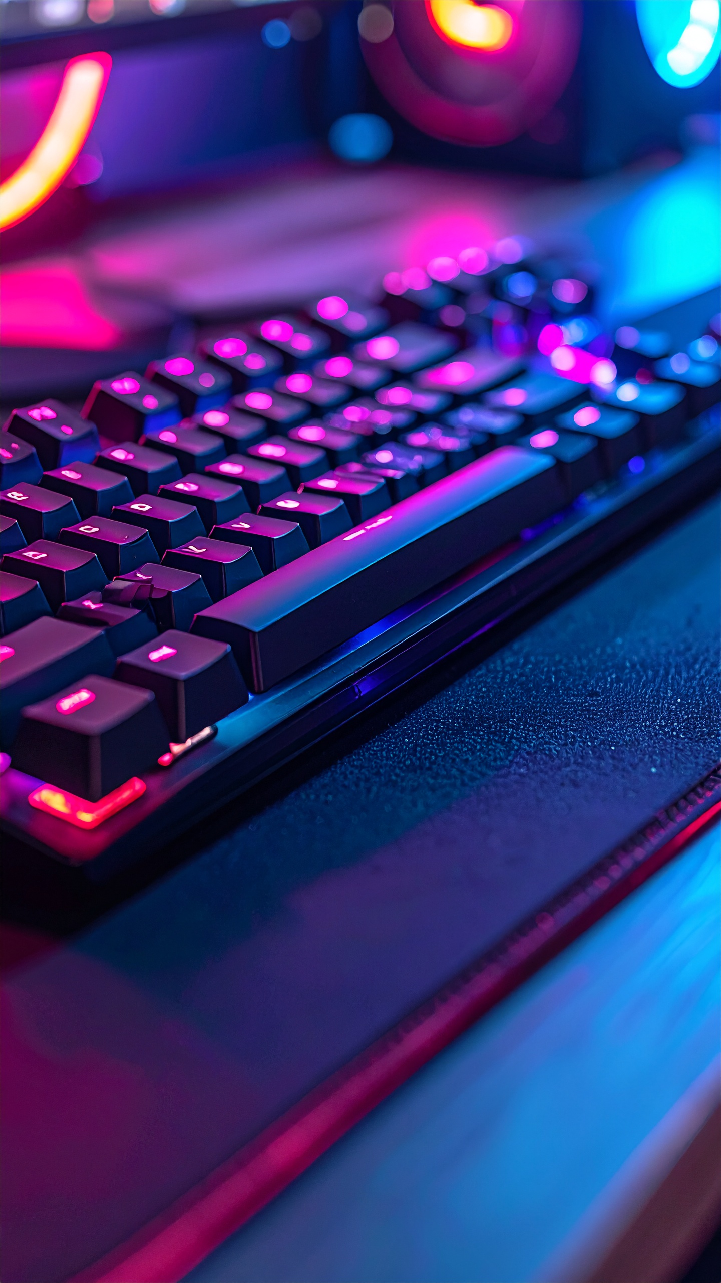 Mechanical Keyboard with Multicolor LED Lighting