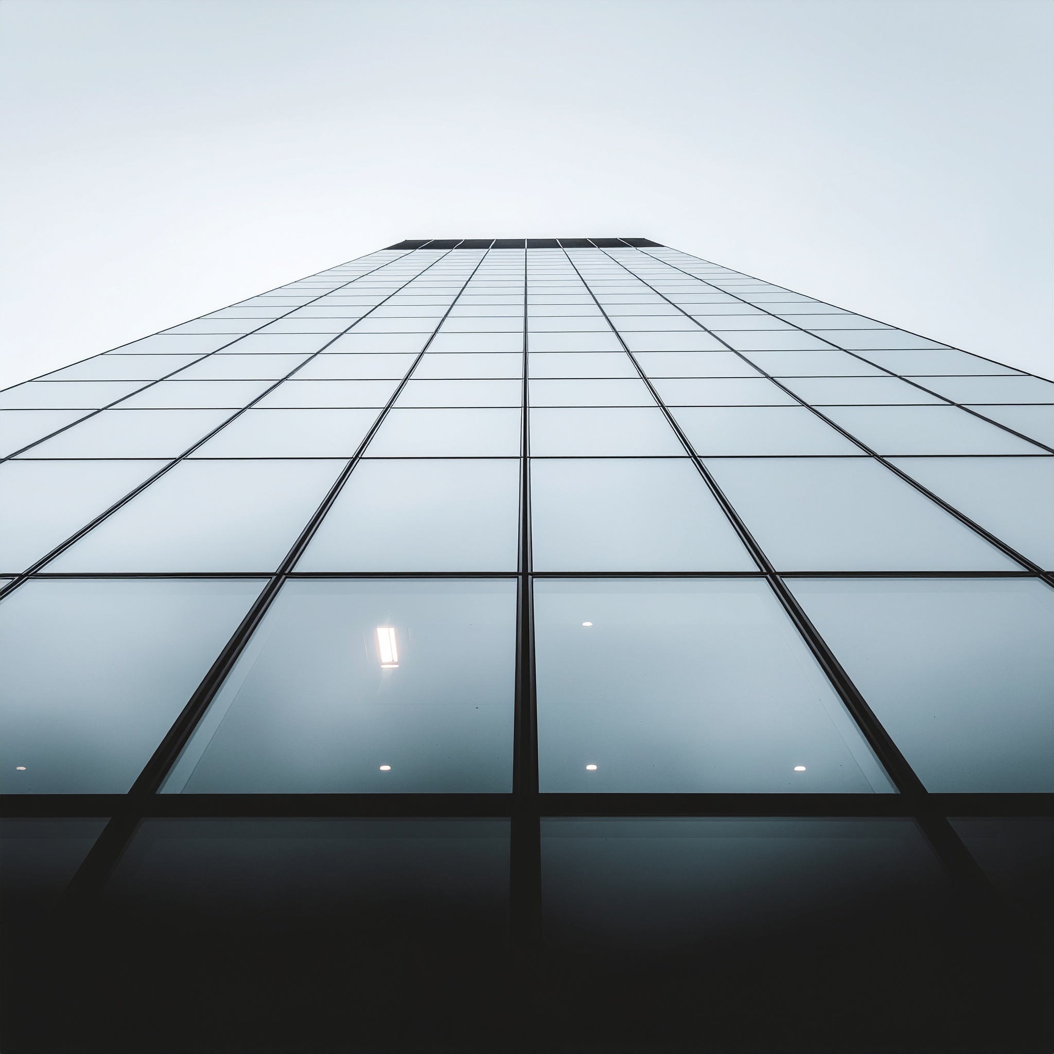 Stunning View of a Modern Skyscraper with Glass Facade