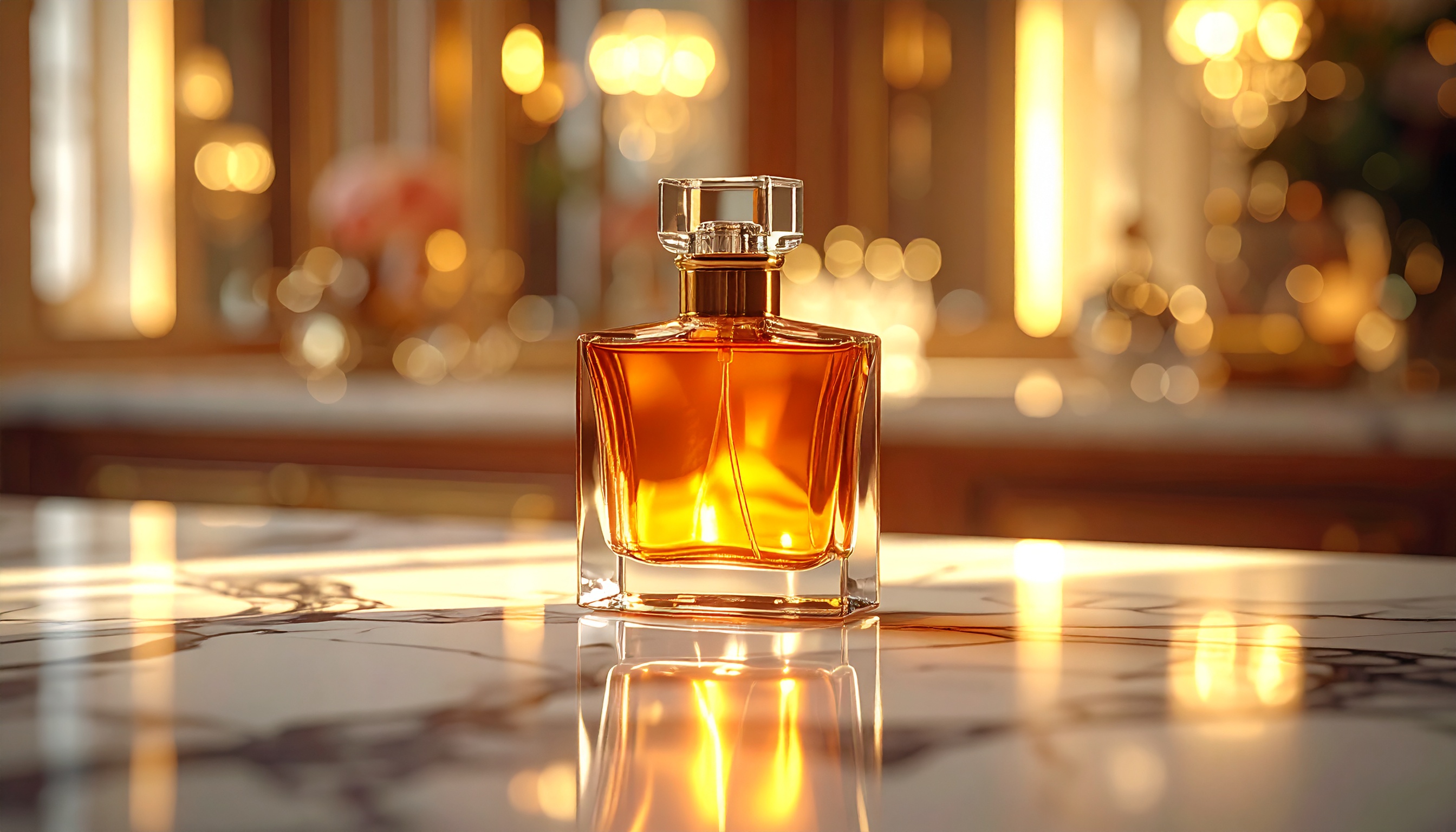 Luxury Amber Glass Perfume Bottle