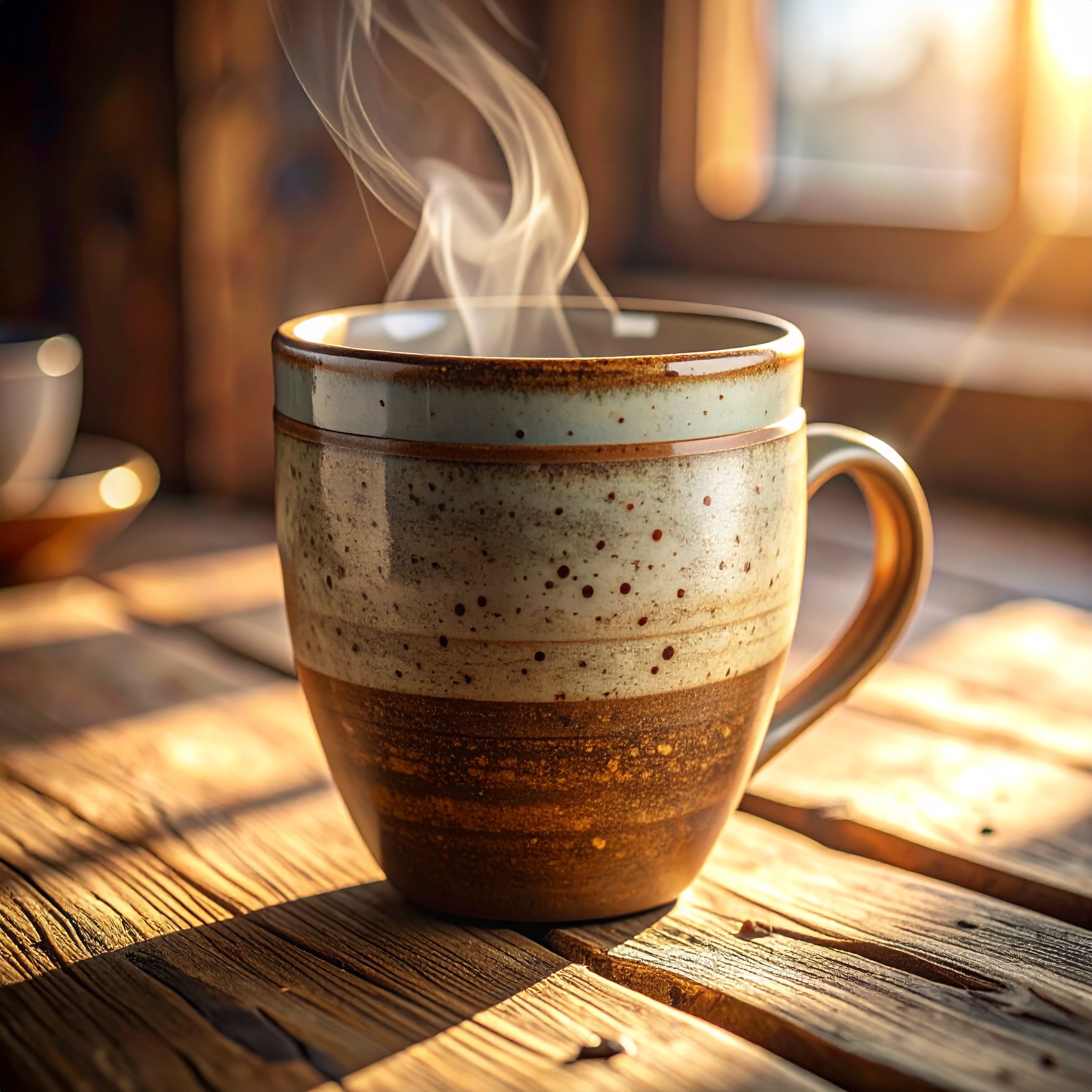 Rustic Ceramic Mug in Earthy Tones
