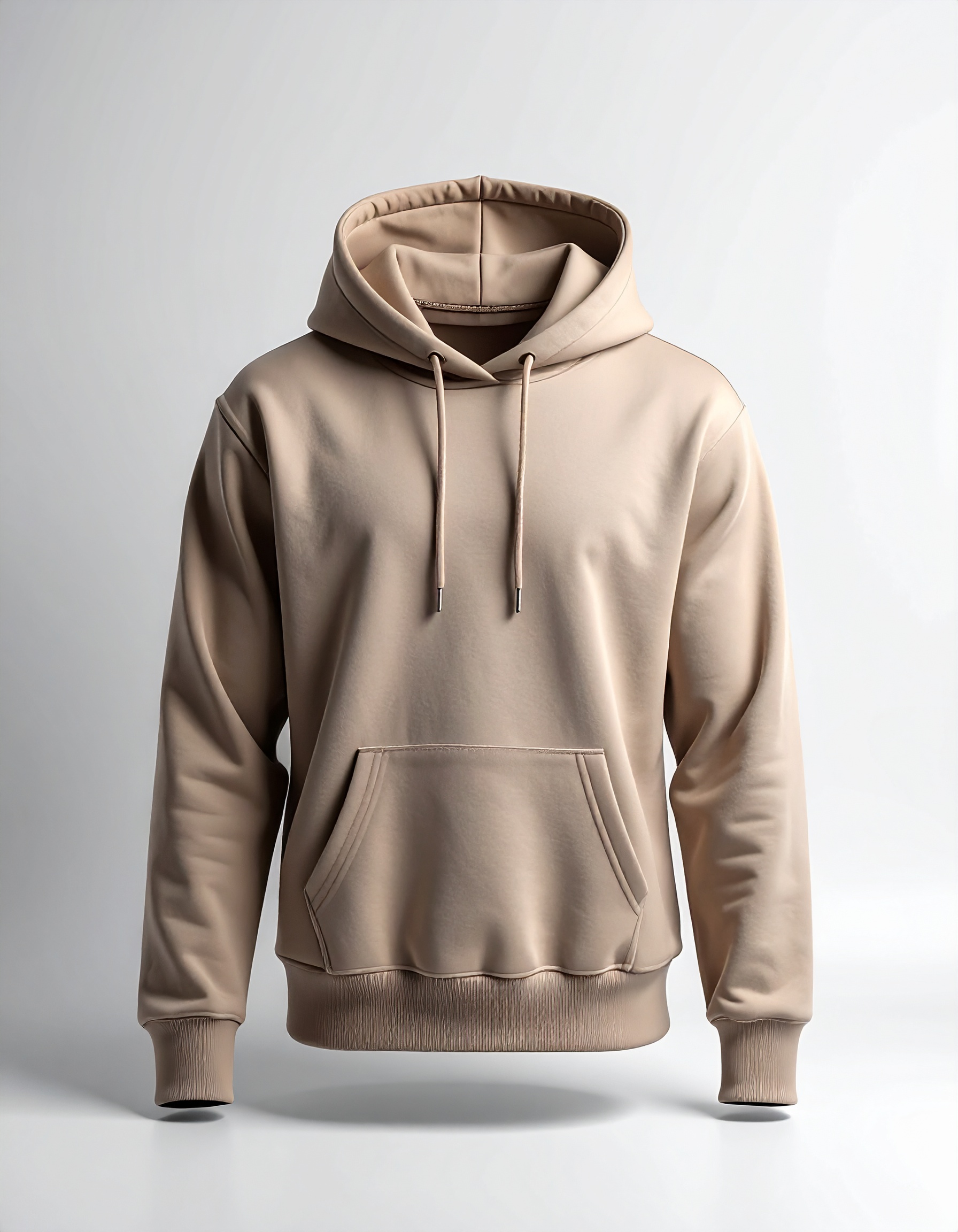 Beige Hoodie with Soft Texture