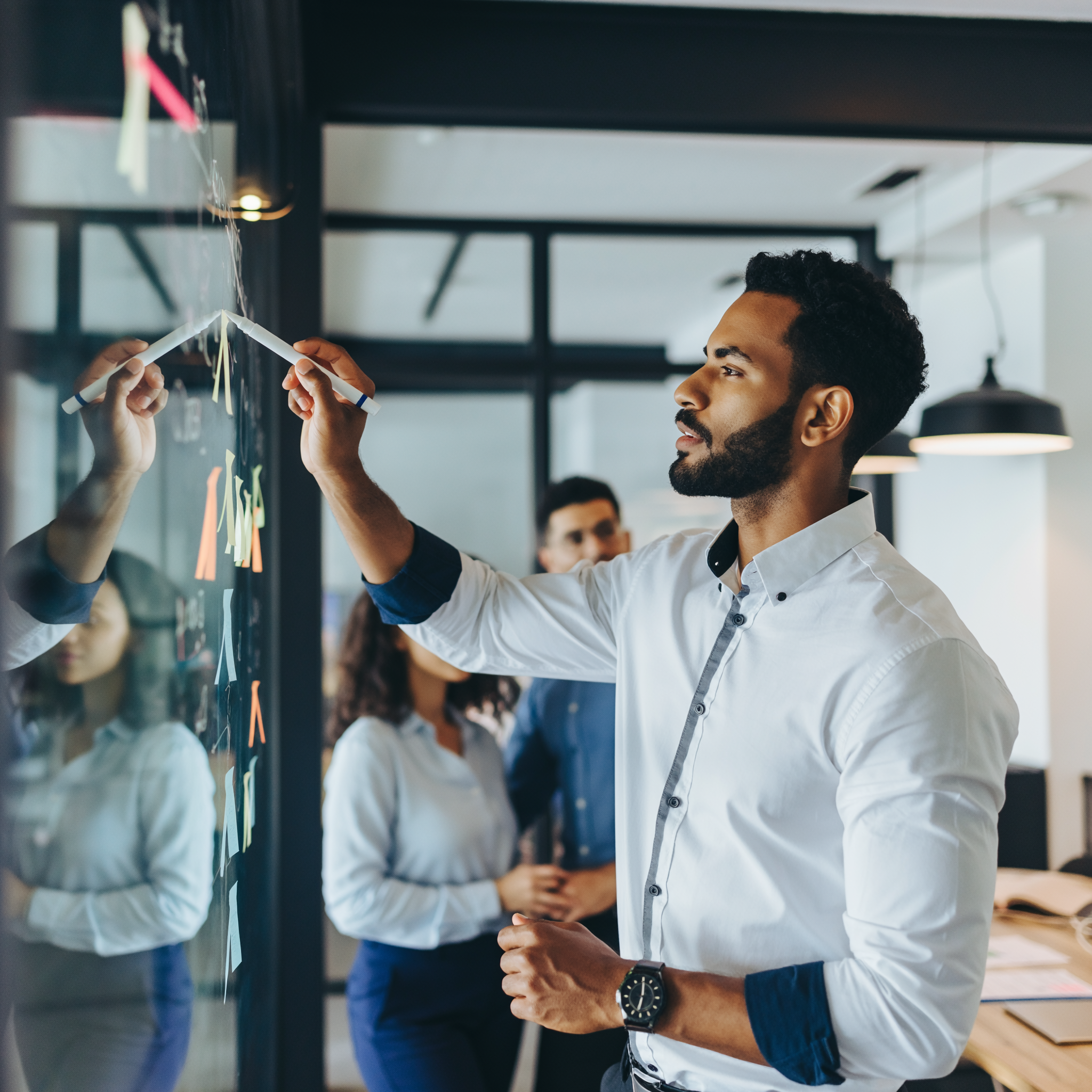 Corporate Meeting with Team Collaboration