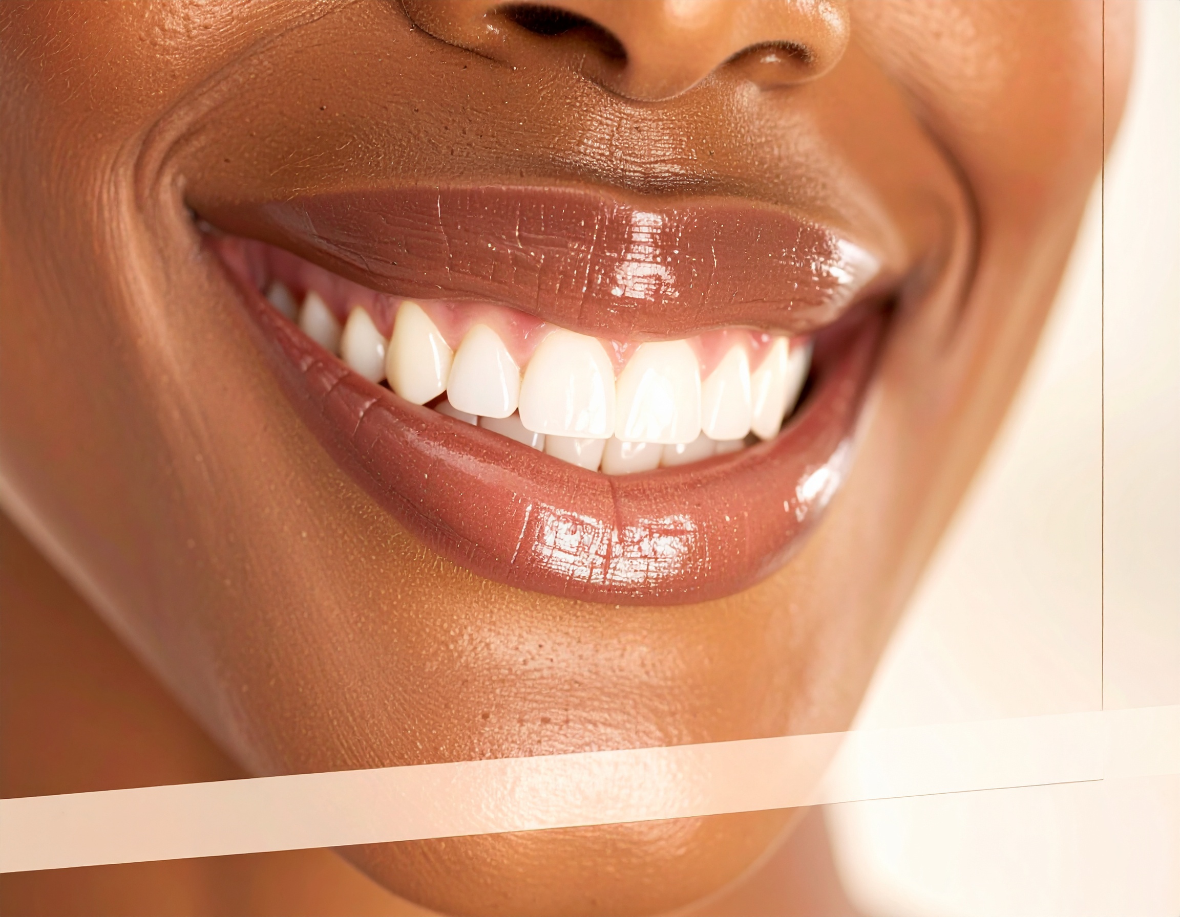A bright, healthy smile highlights the beauty of well-maintained teeth