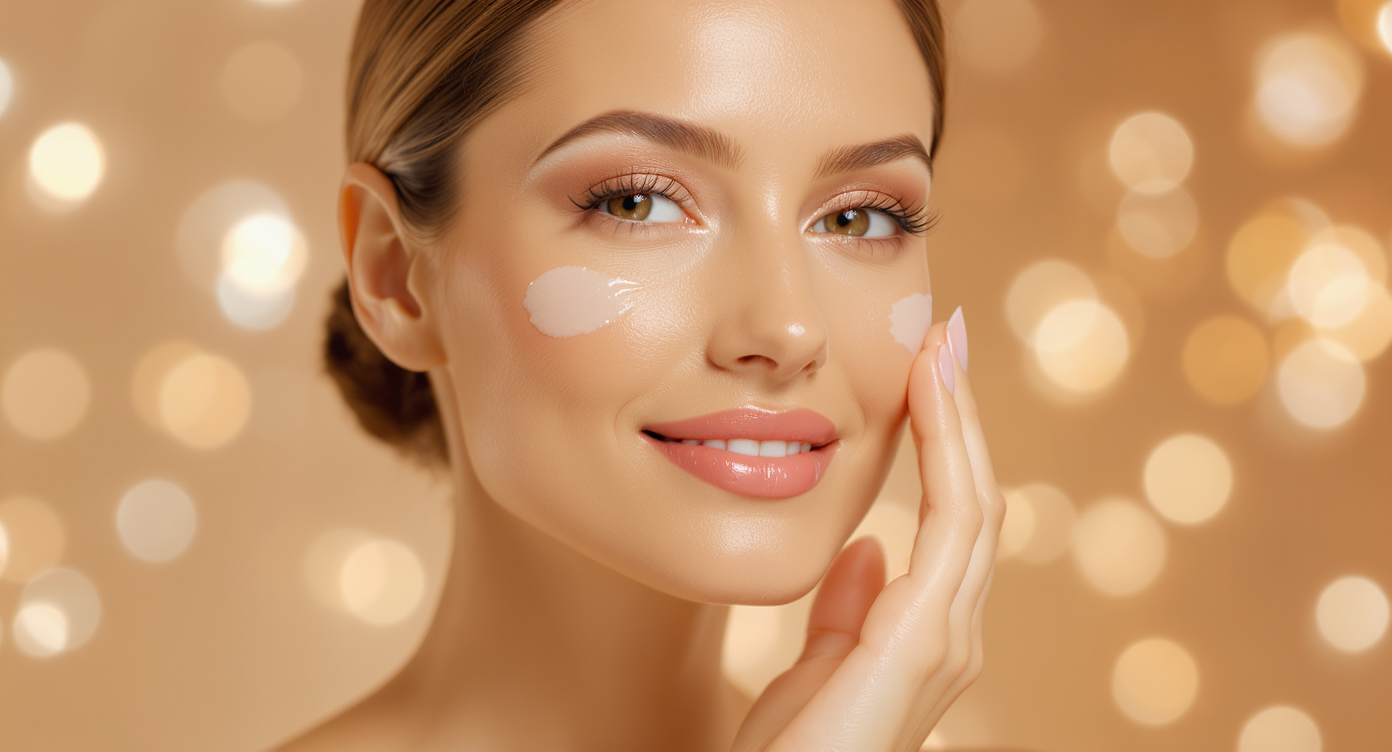 Elegant Portrait of a Woman with Soft Makeup