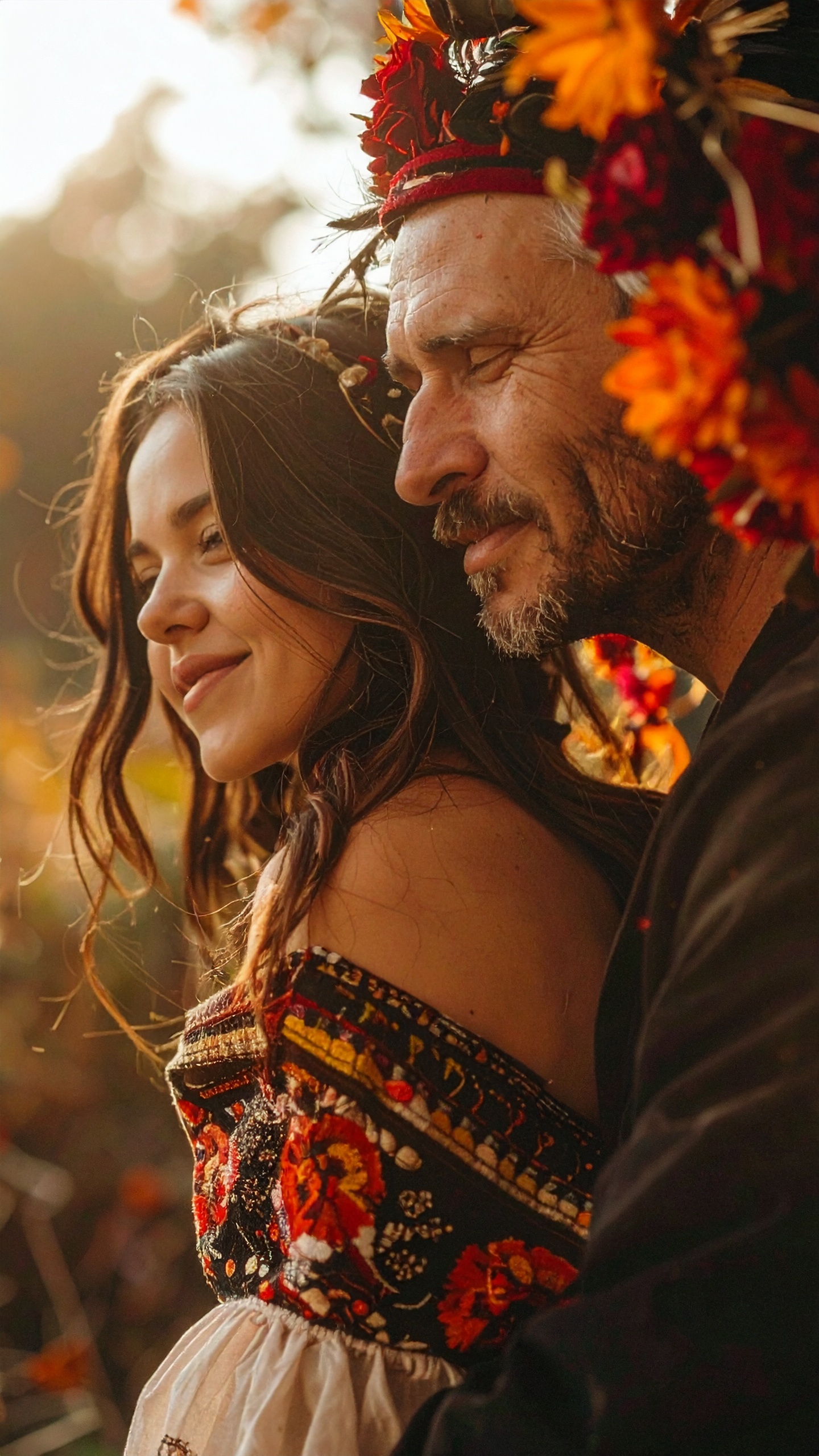 Traditional Attire Portrait of a Man and Woman