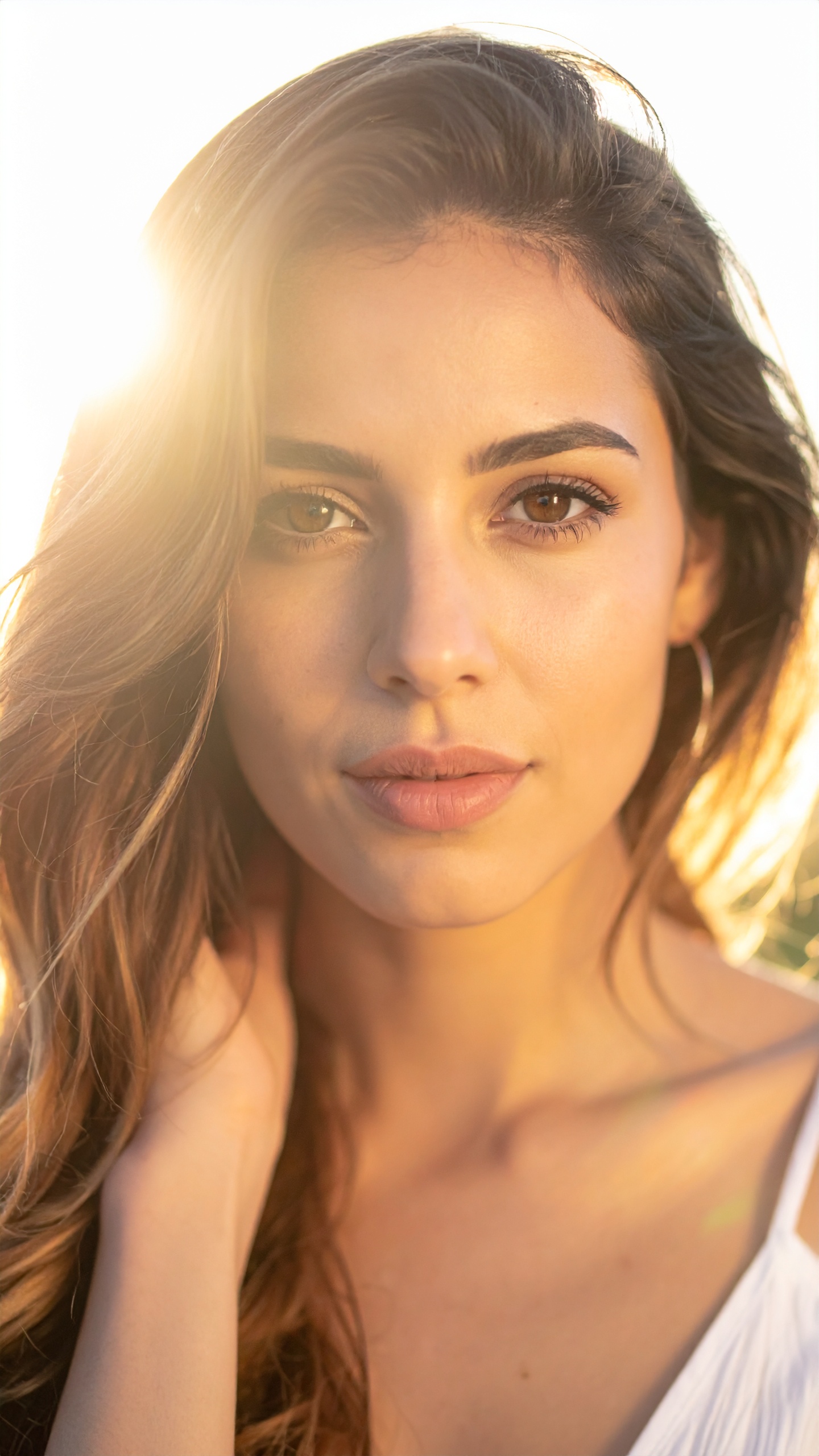 Young Woman Portrait in Soft Sunlight