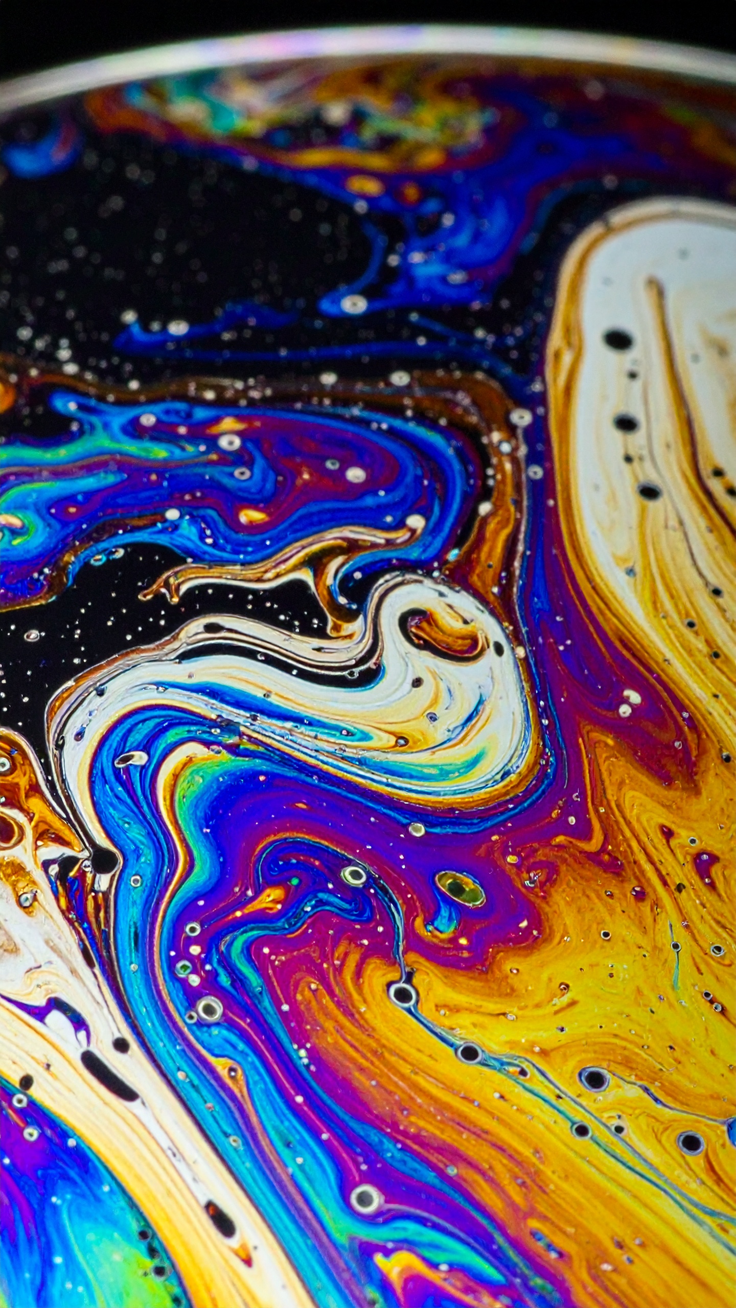 Vibrant swirls of color create a mesmerizing abstract pattern