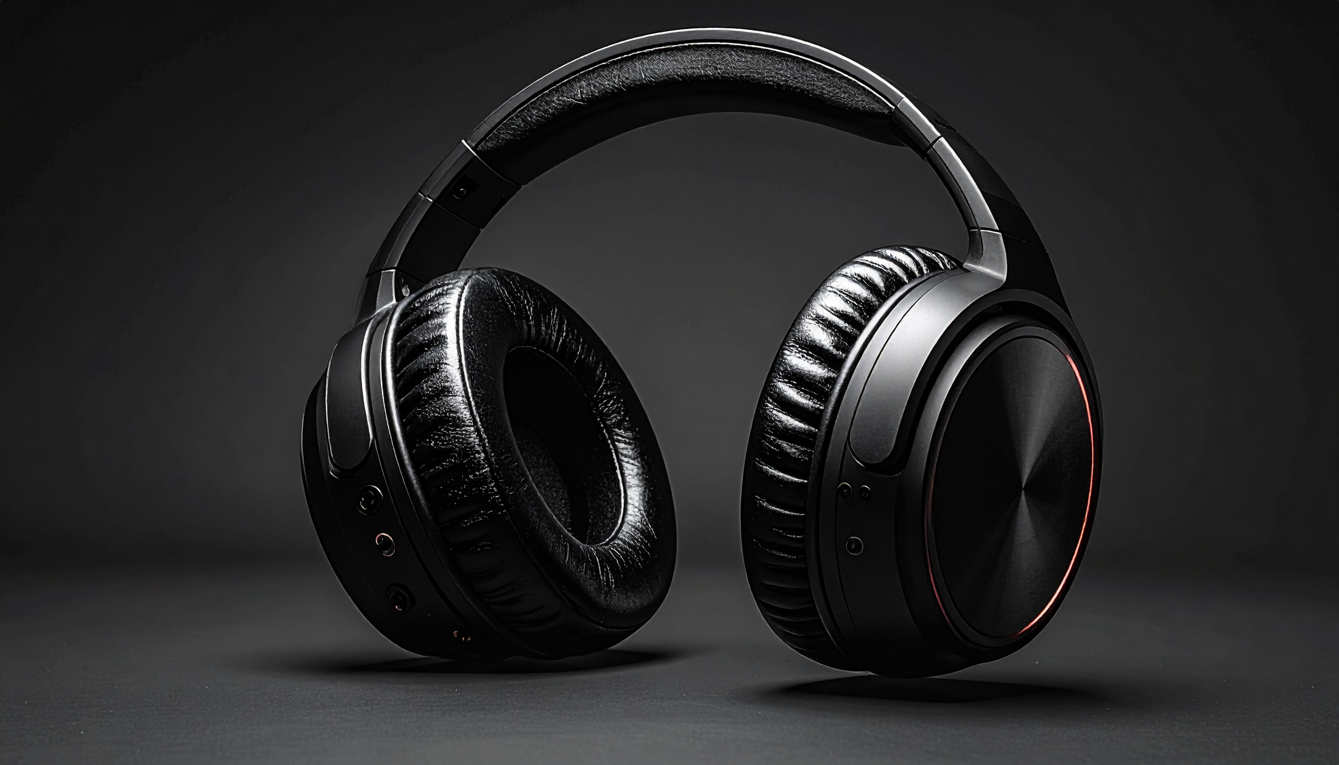 Modern Black Headphones with Comfortable Padding