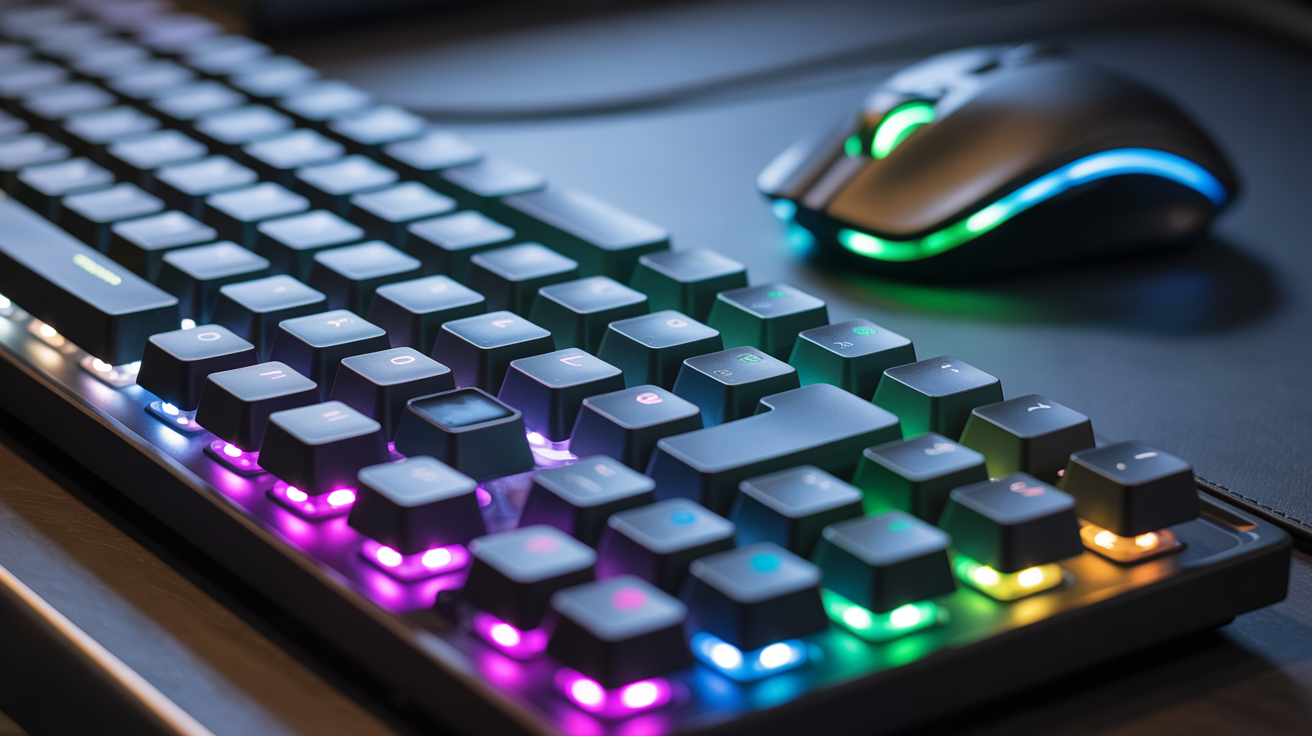 RGB Mechanical Keyboard with Ergonomic Mouse
